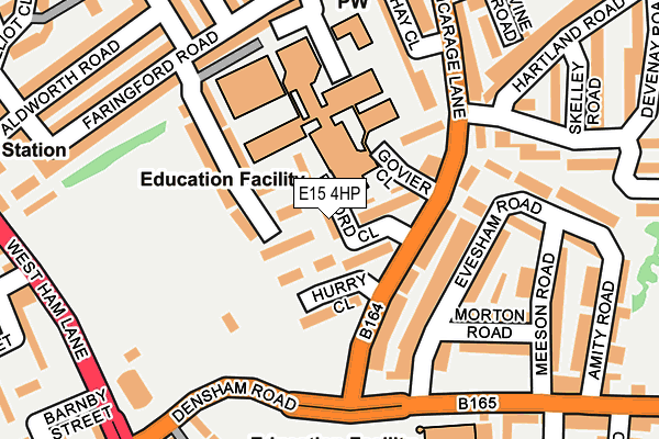 E15 4HP map - OS OpenMap – Local (Ordnance Survey)