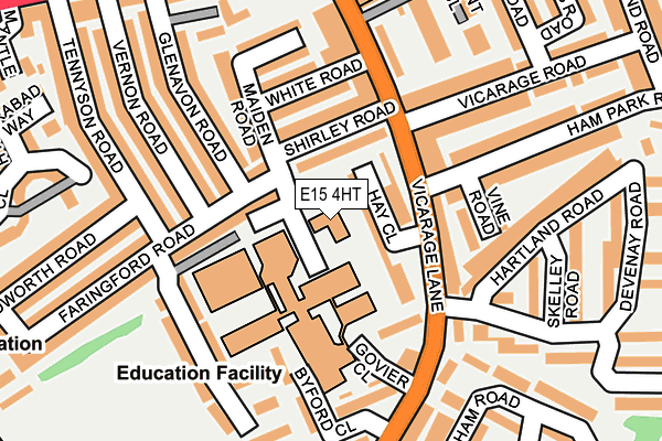 E15 4HT map - OS OpenMap – Local (Ordnance Survey)