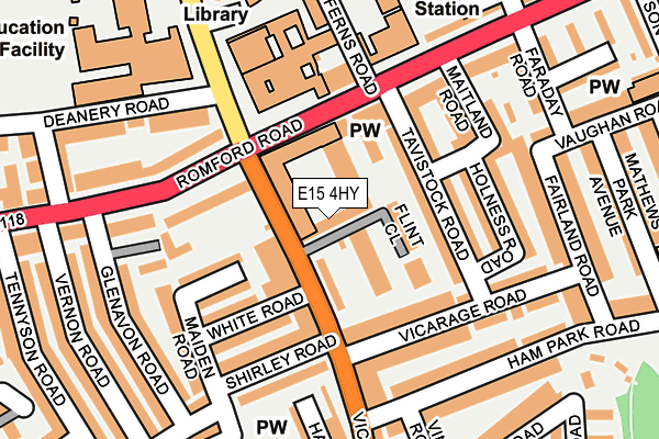 E15 4HY map - OS OpenMap – Local (Ordnance Survey)