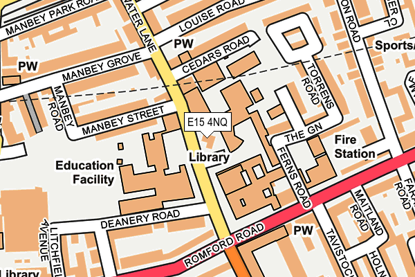 E15 4NQ map - OS OpenMap – Local (Ordnance Survey)