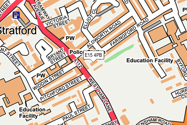 E15 4PB map - OS OpenMap – Local (Ordnance Survey)