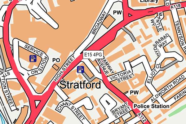 E15 4PG map - OS OpenMap – Local (Ordnance Survey)