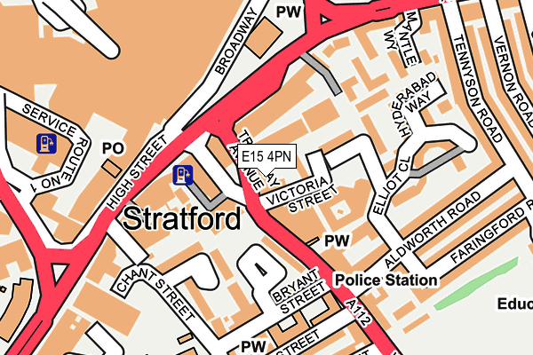 E15 4PN map - OS OpenMap – Local (Ordnance Survey)