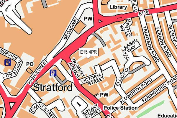 E15 4PR map - OS OpenMap – Local (Ordnance Survey)