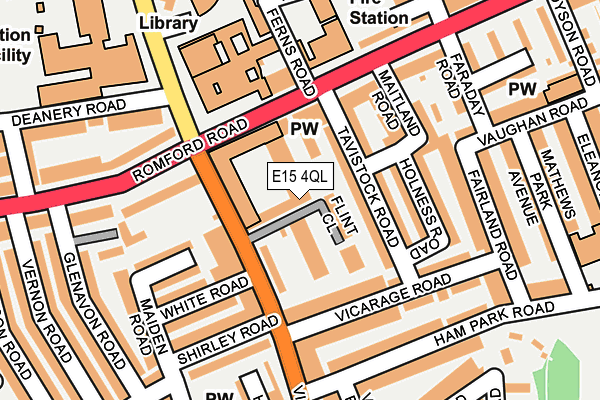 E15 4QL map - OS OpenMap – Local (Ordnance Survey)