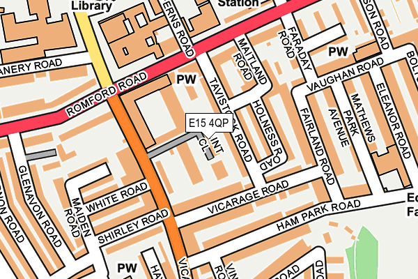 E15 4QP map - OS OpenMap – Local (Ordnance Survey)