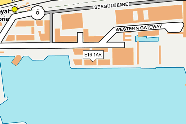 E16 1AR map - OS OpenMap – Local (Ordnance Survey)