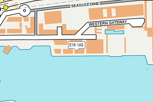 E16 1AS map - OS OpenMap – Local (Ordnance Survey)