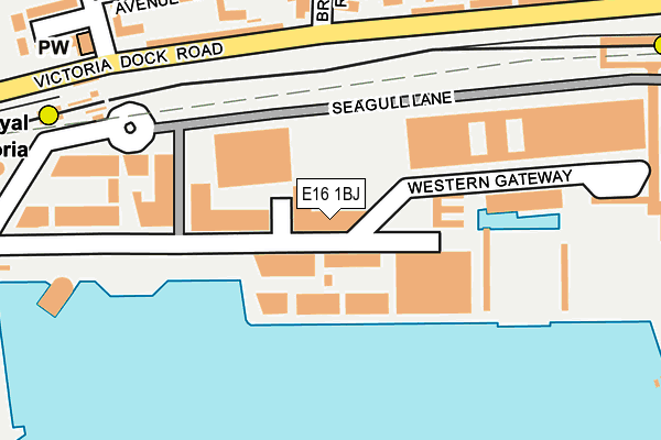 E16 1BJ map - OS OpenMap – Local (Ordnance Survey)