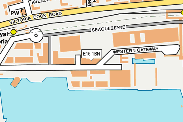 E16 1BN map - OS OpenMap – Local (Ordnance Survey)