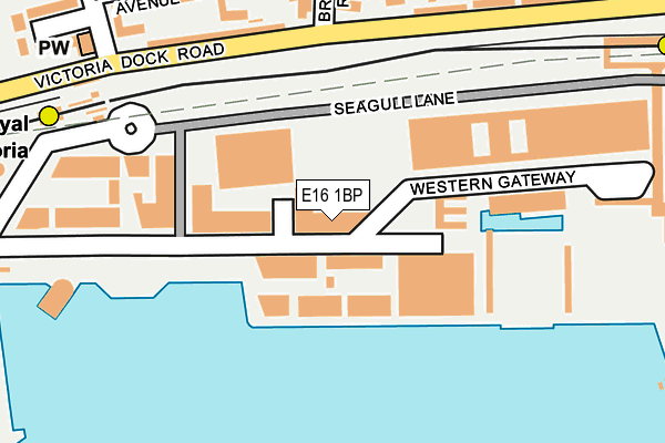 E16 1BP map - OS OpenMap – Local (Ordnance Survey)