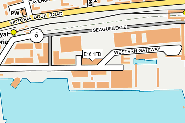 E16 1FD map - OS OpenMap – Local (Ordnance Survey)