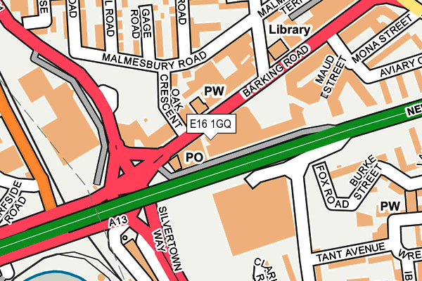 E16 1GQ map - OS OpenMap – Local (Ordnance Survey)