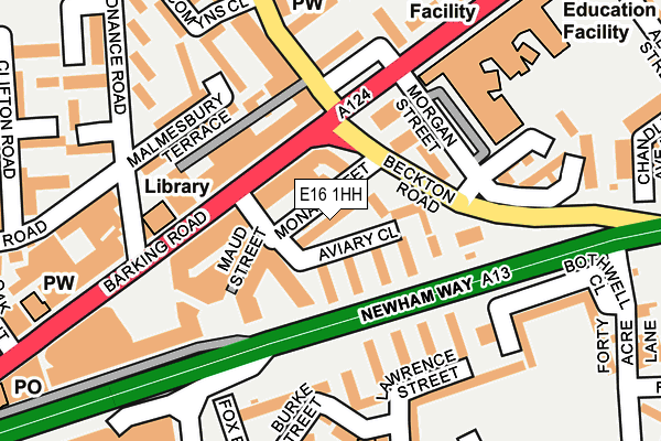 E16 1HH map - OS OpenMap – Local (Ordnance Survey)