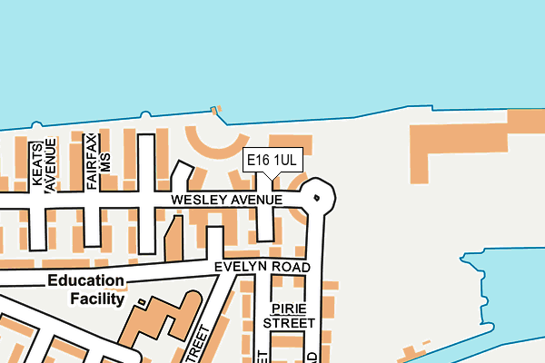 E16 1UL map - OS OpenMap – Local (Ordnance Survey)