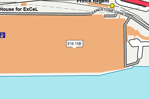 E16 1XB map - OS OpenMap – Local (Ordnance Survey)