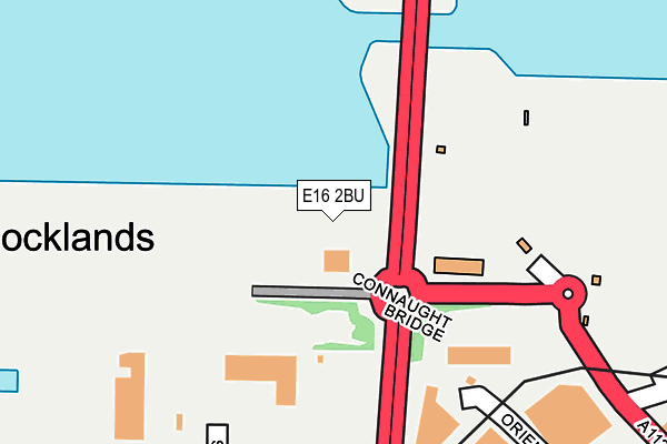 E16 2BU map - OS OpenMap – Local (Ordnance Survey)