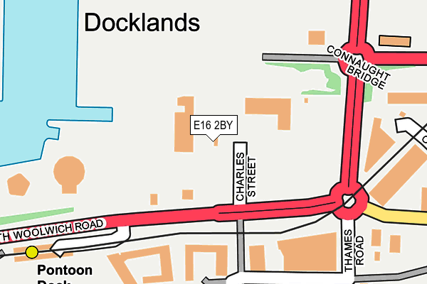 E16 2BY map - OS OpenMap – Local (Ordnance Survey)