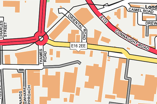 E16 2EE map - OS OpenMap – Local (Ordnance Survey)