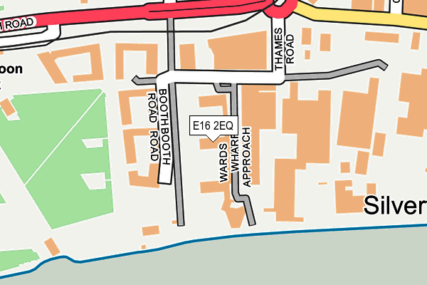 E16 2EQ map - OS OpenMap – Local (Ordnance Survey)