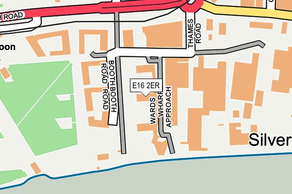 E16 2ER map - OS OpenMap – Local (Ordnance Survey)