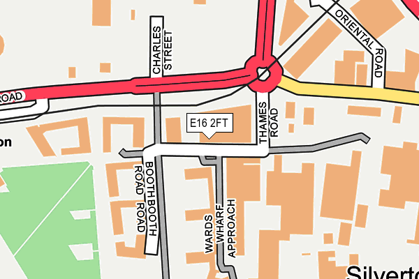 E16 2FT map - OS OpenMap – Local (Ordnance Survey)