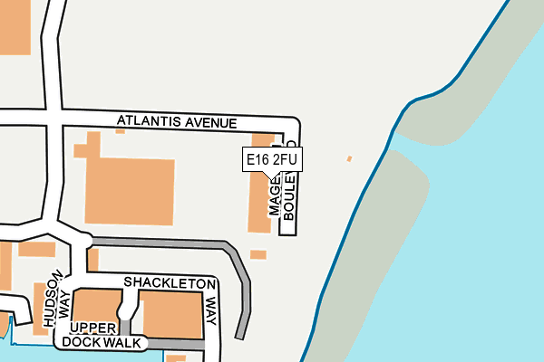 E16 2FU map - OS OpenMap – Local (Ordnance Survey)