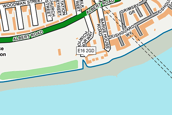 E16 2GD map - OS OpenMap – Local (Ordnance Survey)