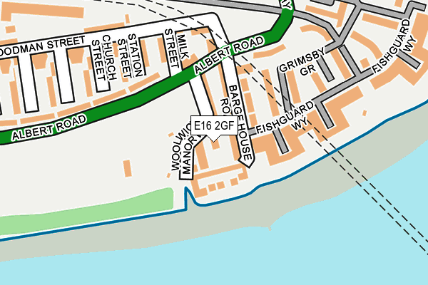 E16 2GF map - OS OpenMap – Local (Ordnance Survey)