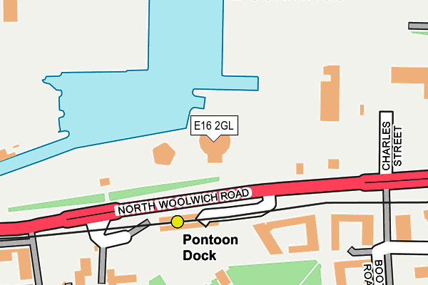 E16 2GL map - OS OpenMap – Local (Ordnance Survey)