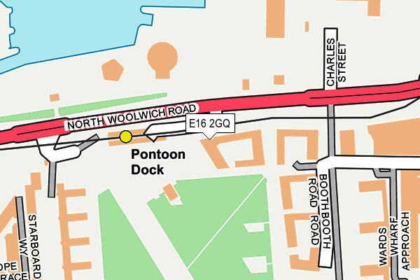 E16 2GQ map - OS OpenMap – Local (Ordnance Survey)