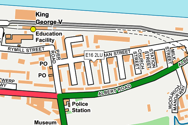 E16 2LU map - OS OpenMap – Local (Ordnance Survey)