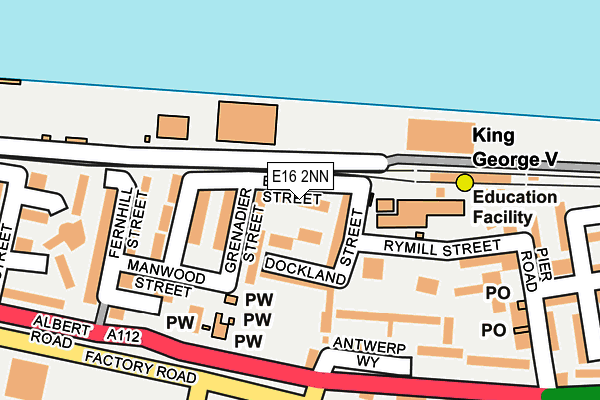 E16 2NN map - OS OpenMap – Local (Ordnance Survey)