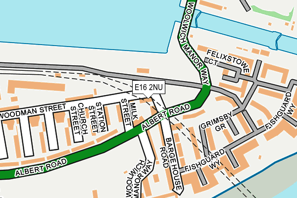 E16 2NU map - OS OpenMap – Local (Ordnance Survey)