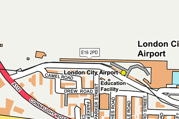 E16 2PD map - OS OpenMap – Local (Ordnance Survey)