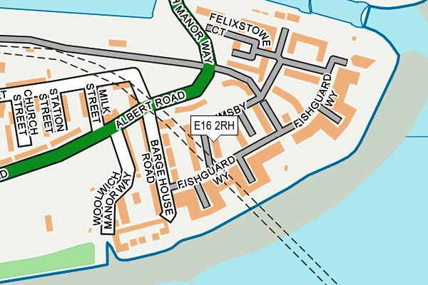 E16 2RH map - OS OpenMap – Local (Ordnance Survey)