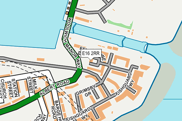 E16 2RR map - OS OpenMap – Local (Ordnance Survey)