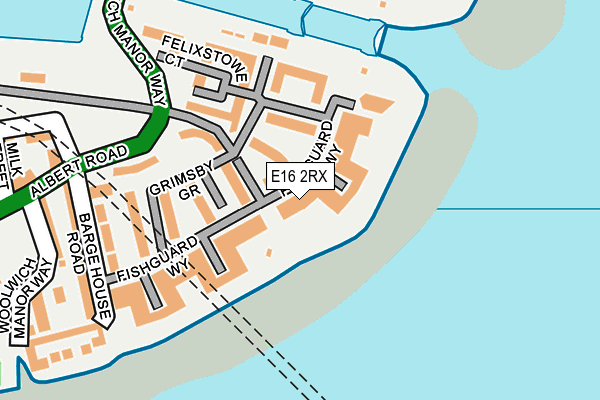 E16 2RX map - OS OpenMap – Local (Ordnance Survey)