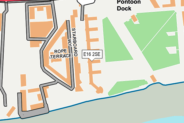 E16 2SE map - OS OpenMap – Local (Ordnance Survey)