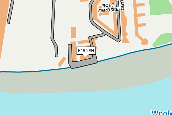 E16 2SH map - OS OpenMap – Local (Ordnance Survey)