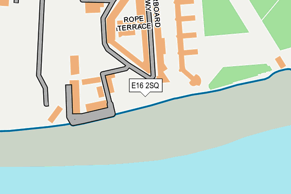 E16 2SQ map - OS OpenMap – Local (Ordnance Survey)