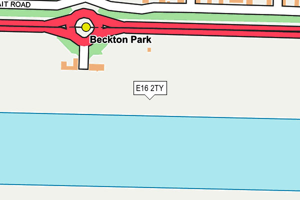 E16 2TY map - OS OpenMap – Local (Ordnance Survey)