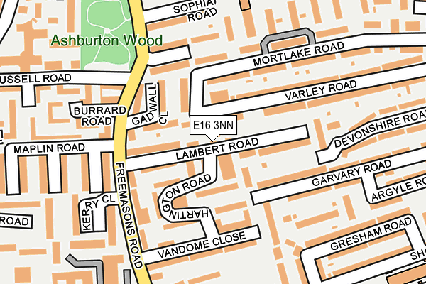E16 3NN map - OS OpenMap – Local (Ordnance Survey)