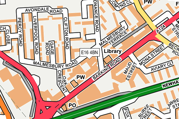 E16 4BN map - OS OpenMap – Local (Ordnance Survey)