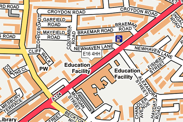 E16 4HH map - OS OpenMap – Local (Ordnance Survey)