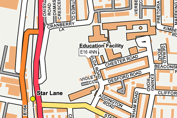 E16 4NN map - OS OpenMap – Local (Ordnance Survey)