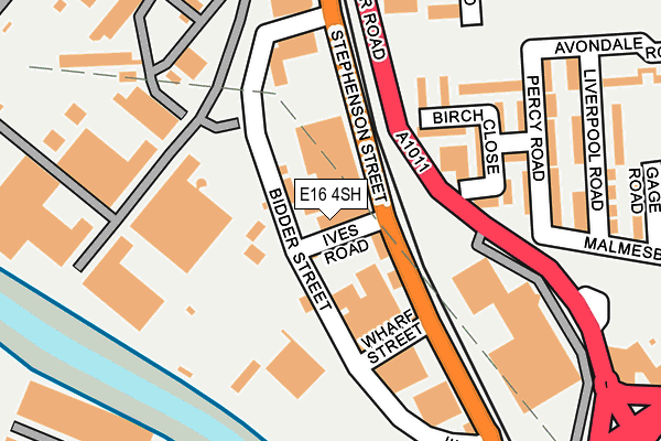 E16 4SH map - OS OpenMap – Local (Ordnance Survey)