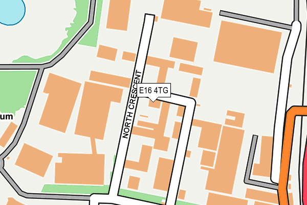 E16 4TG map - OS OpenMap – Local (Ordnance Survey)