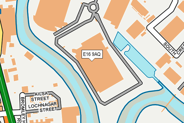 E16 9AQ map - OS OpenMap – Local (Ordnance Survey)