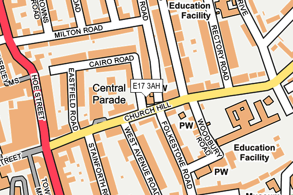 E17 3AH map - OS OpenMap – Local (Ordnance Survey)